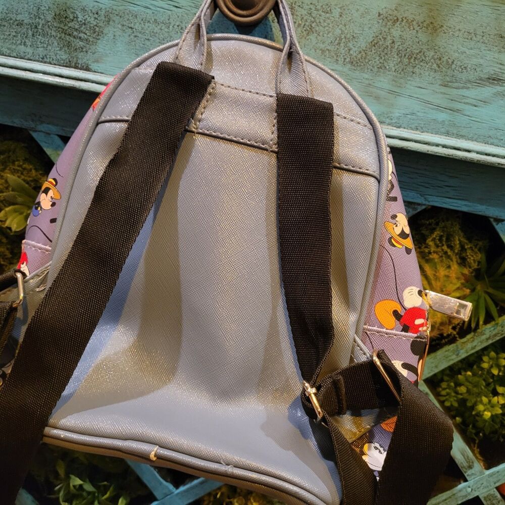 Disney Mickey Mouse 90 Years Anniversary Mini Licensed Backpack Faux Leather - Picture 5 of 8